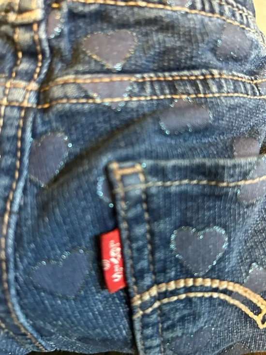 Levi’s Denim Heart-Print Shoulder Bag w Braided Strap - custom-made - Picture 4 of 9